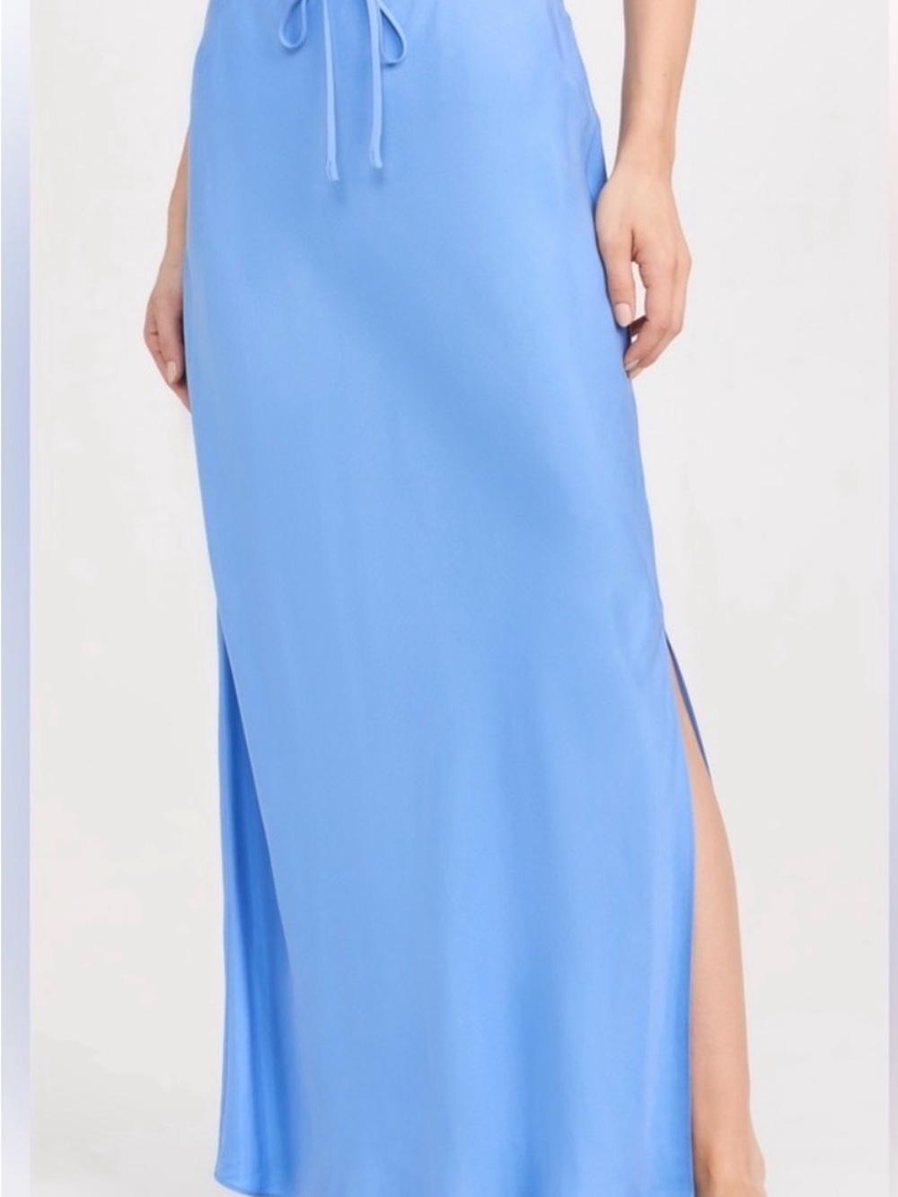 Madewell-Light Blue Slip Maxi Skirt - Women's Skirt-size 10